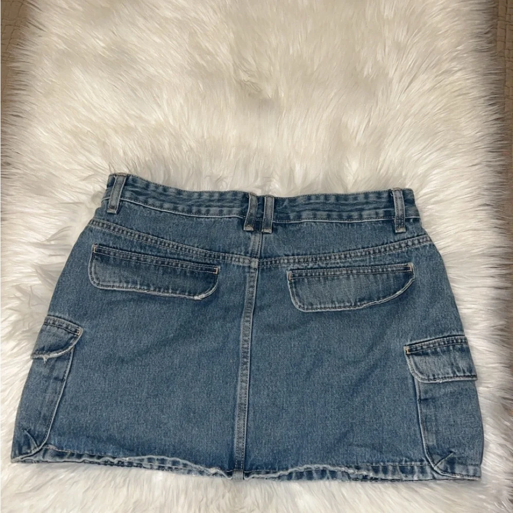 Zara denim mini cargo skirt - Picture 5 of 8